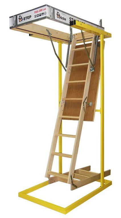 Лестница деревянная складная Docke Dacha 60X120X280 - фото 1 - id-p163503403