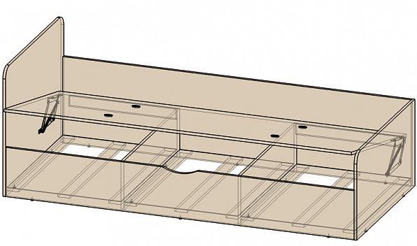 Кровать Анеси 3 с подъемным механизмом Дуб молочный - фото 4 - id-p163522619