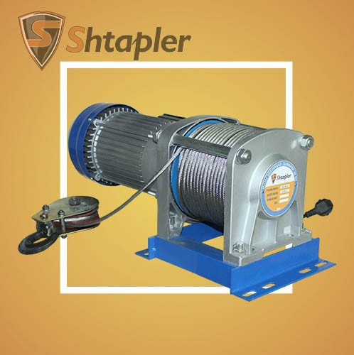 Лебедка электрическая тяговая стационарная Shtapler KCD 500/250кг 30/60м 220В - фото 2 - id-p133517066