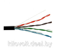 Кабель F/UTP 5e 4x2x24AWG экранированная ,outdoor PE