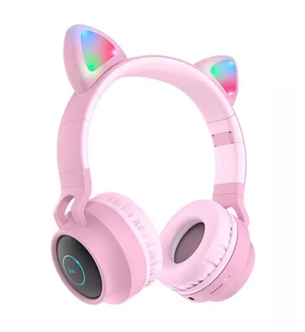 Беспроводные Bluetooth наушники кошачьи ушки HOCO W27 Cat Ear