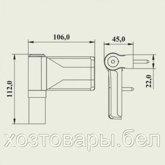 Петля дверная DHV до 140кг., (антрацит)