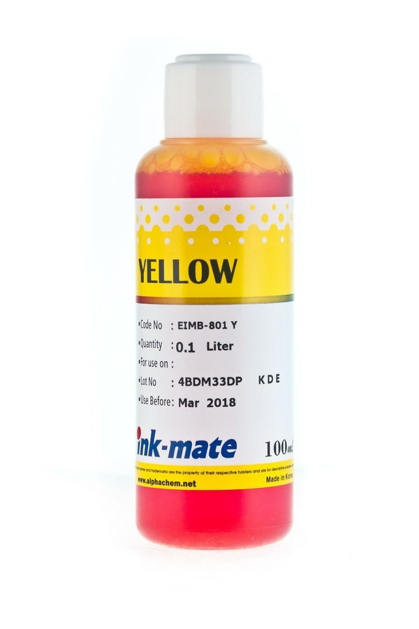 Чернила для Epson Ink-mate EIMB-801 - 100 мл (Желтый (Yellow)) - фото 1 - id-p163494571