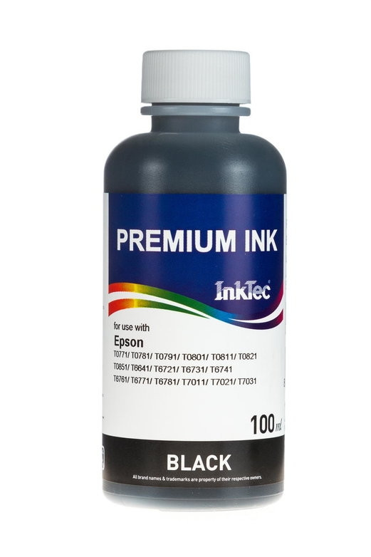 Чернила для Epson InkTec E0010 - 100 мл (Черный (Black)) - фото 1 - id-p163494598