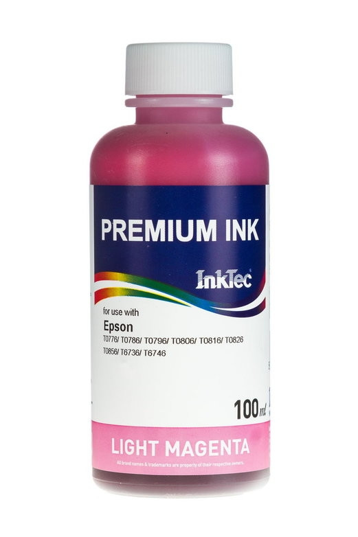 Чернила для Epson InkTec E0010 - 100 мл (Светло пурпурный (Light Magenta)) - фото 1 - id-p163494602