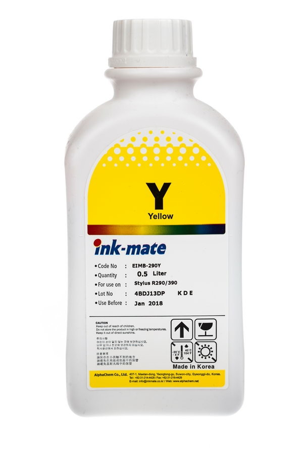 Чернила для Epson Ink-Mate EIMB-290 - 500 мл (Желтый (Yellow)) - фото 1 - id-p163494611