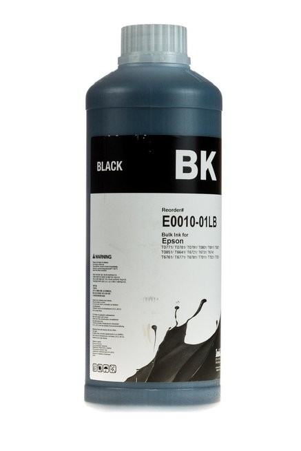 Чернила для Epson InkTec E0010 - 1 литр (Черный (Black)) - фото 1 - id-p163494634
