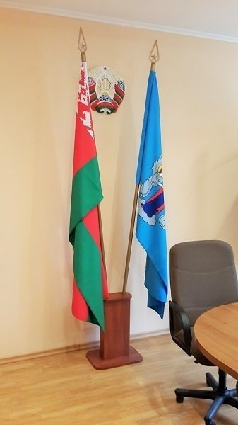 Флаг Республики Беларусь интерьерный, габардин сшивной (50х100 см) - фото 2 - id-p163495793