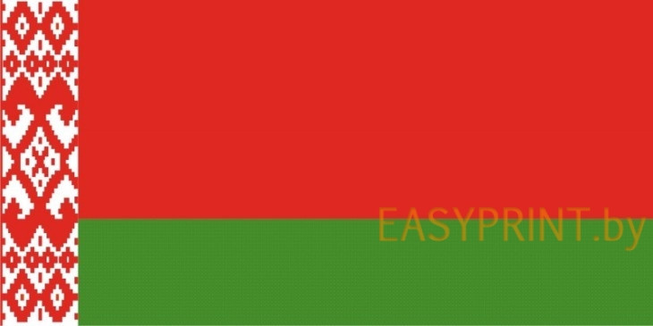 Флаг Республики Беларусь интерьерный, габардин сшивной (60х120 см) - фото 1 - id-p163495794