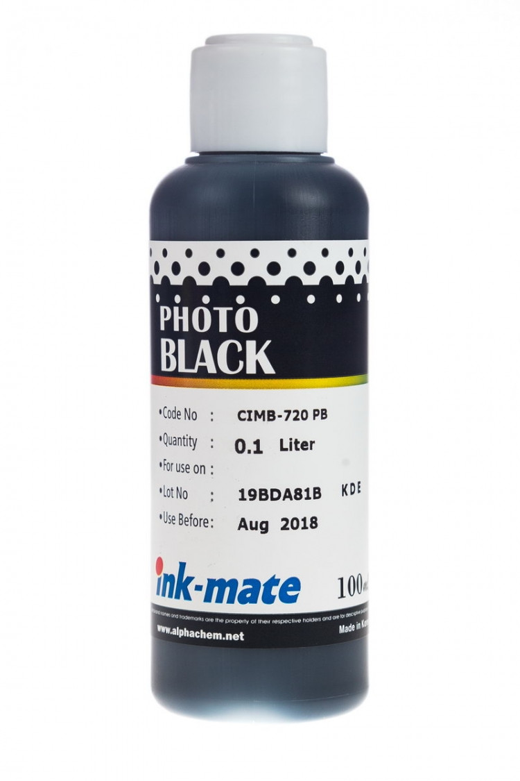 Чернила для Canon Ink-mate CIMB-720 - 100 мл (Черный фото (Black photo)) - фото 1 - id-p163494711