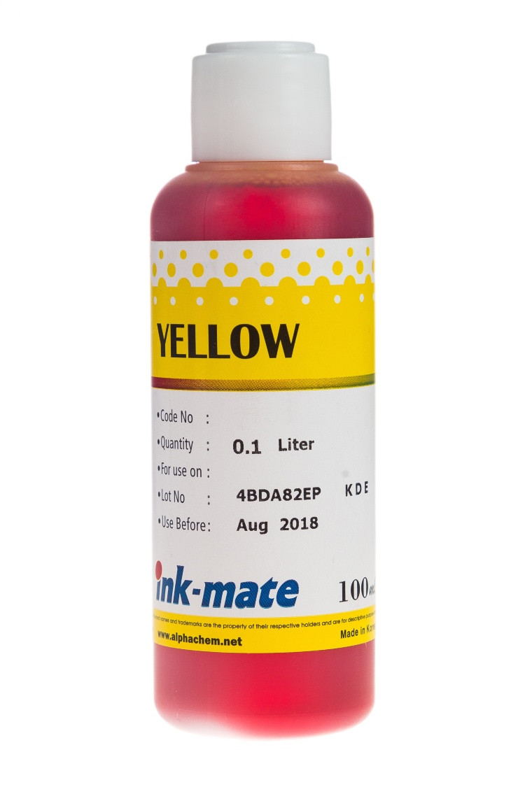 Чернила Ink-mate BIMB-500/510, 100 мл (Желтый (Yellow)) - фото 1 - id-p163494901