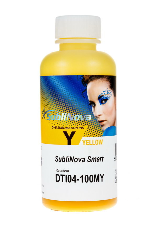 Сублимационные чернила InkTec SubliNova Smart - 100 мл (Желтый (Yellow) DTI04 - mar 2023) - фото 1 - id-p163494920