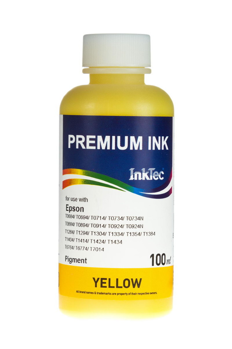 Чернила для Epson InkTec E0017 - 100 мл (Желтый (Yellow)) - фото 5 - id-p163494953