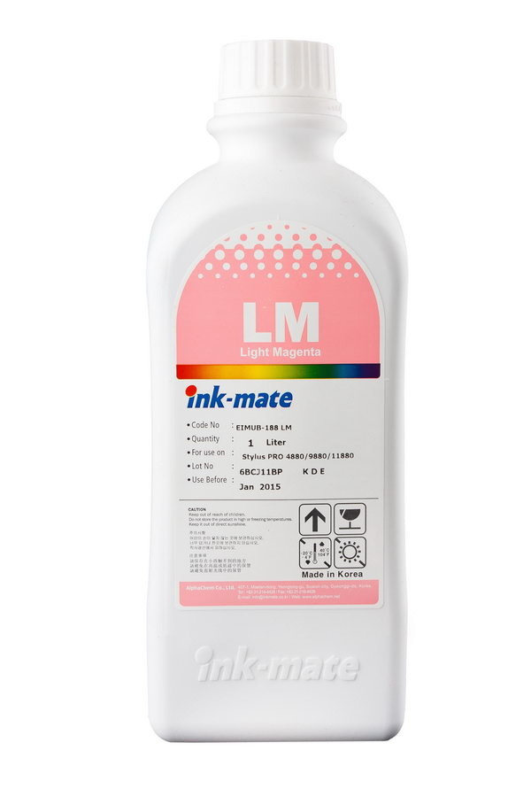 Чернила для Epson Ink-mate EIMUB-188 - 1 литр [SM] (Св. пурпурный (Light magenta)) - фото 1 - id-p163494989