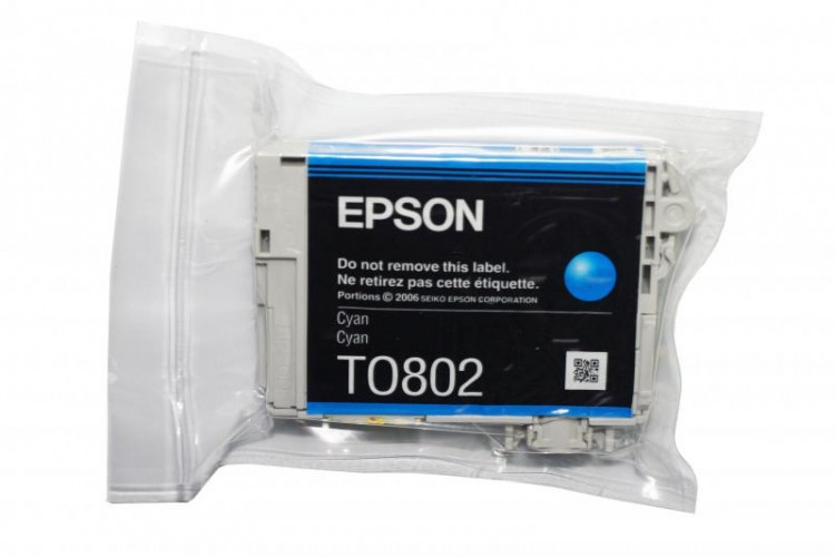 Оригинальные картриджи для Epson T0801-T0806 (Синий (Cyan)) - фото 1 - id-p163496236