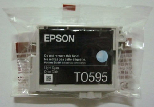 Оригинальные картриджи Epson T0591-T0599 (тех.уп) для Epson R2400 (Светлый синий (Light cyan)) - фото 1 - id-p163496459