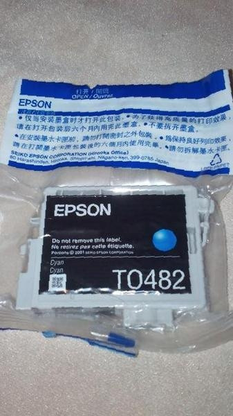 Оригинальный картридж Epson T0482 (синий) для Epson R220 и прочих - фото 1 - id-p163496460