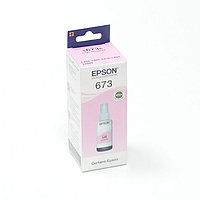 Оригинальные чернила EPSON (T673) для L800, L805, L810, L850, L1800 - 70 мл (Св. пурпурный, 70мл.)