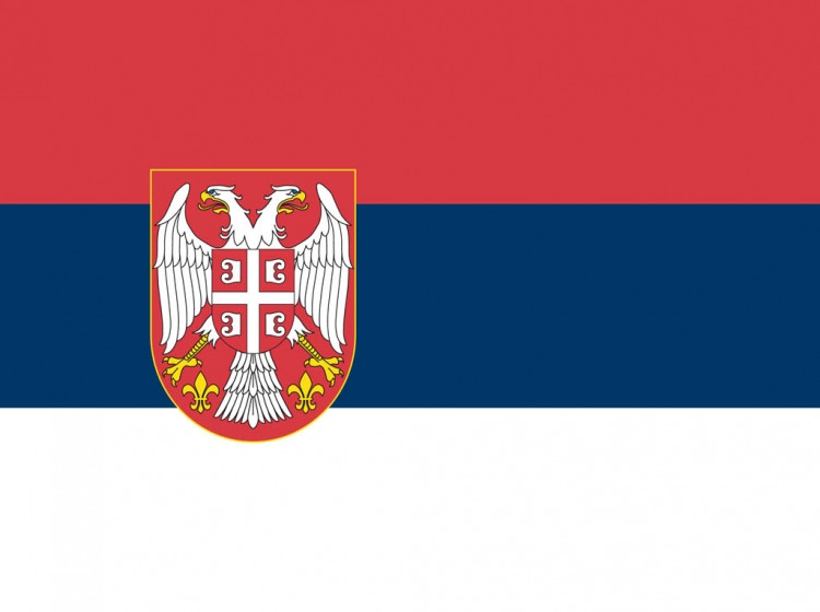 Флаг Сербии (75х150) - фото 1 - id-p163496474
