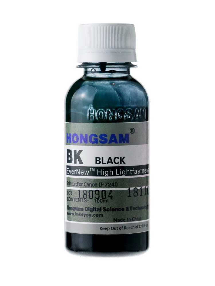 Чернила Hongsam для принтеров Canon - 100 мл (Черный (Black)) - фото 1 - id-p163495332