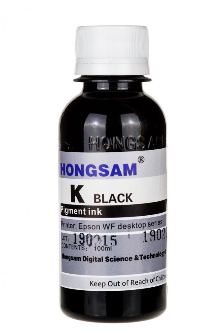 Чернила Hongsam Pigment для принтеров Epson WorkForce - 100 мл (Черный (Black)) - фото 1 - id-p163495413