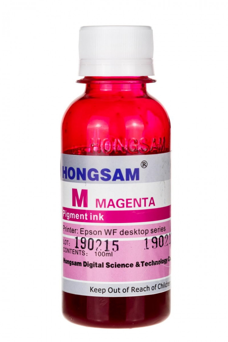 Чернила Hongsam Pigment для принтеров Epson WorkForce - 100 мл (Пурпурный (Magenta)) - фото 1 - id-p163495415