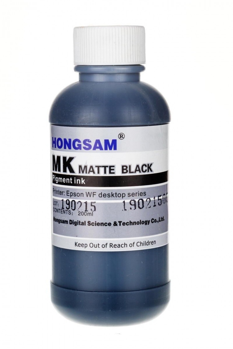 Пигментные чернила Black Pigment Ink for Epson WF, 200 мл - фото 1 - id-p163495421