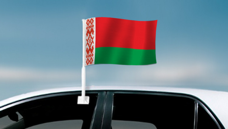 Флаг РБ автомобильный с клипсой для стекла - фото 1 - id-p163496630