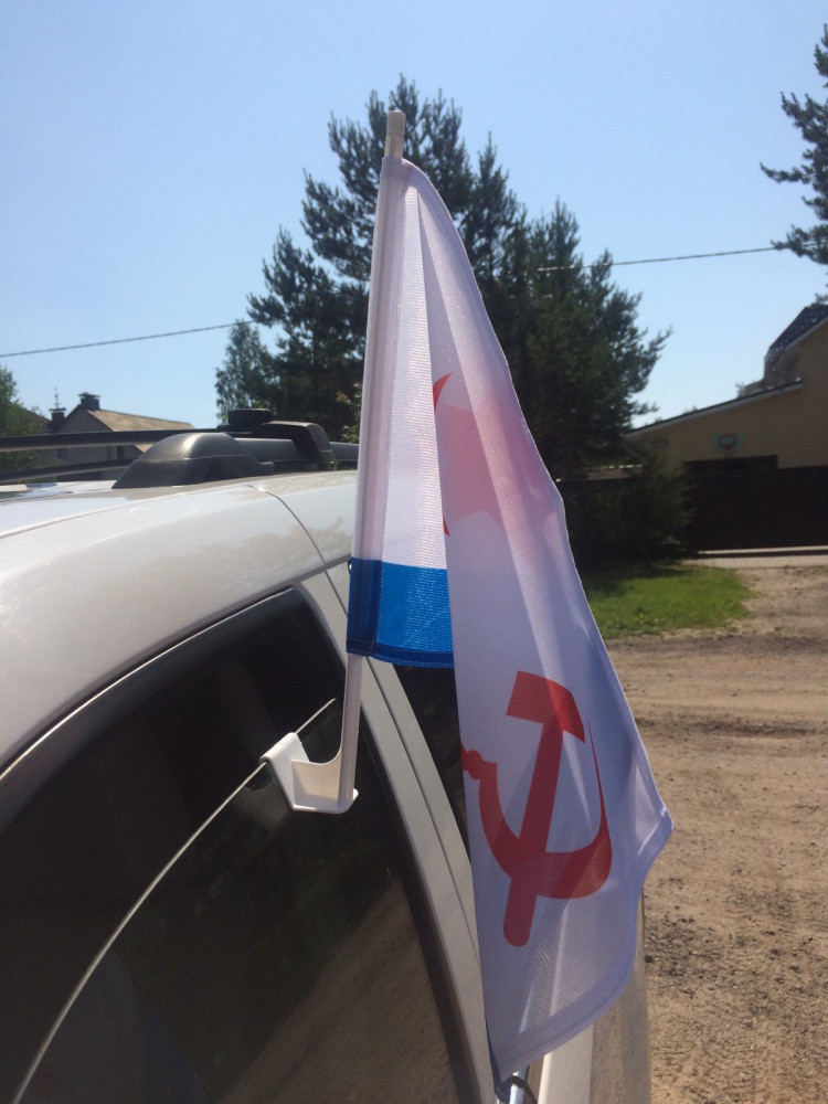 Флаг РБ автомобильный с клипсой для стекла - фото 2 - id-p163496630