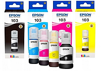 Оригинальные чернила EPSON 103 для L 1110, L3100, L3101, L3110, L3150, L3156, L3160, L3151, L5190, 65 мл