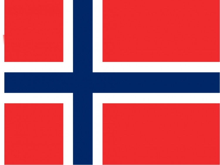 Флаг Норвегии (75х150) - фото 1 - id-p163495494