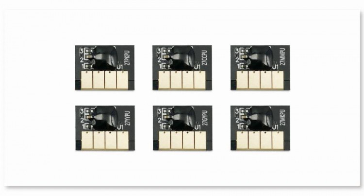 Чипы для HP Designjet T2530, T930, T1530 (HP 727) (Матовый черный) - фото 1 - id-p163497037