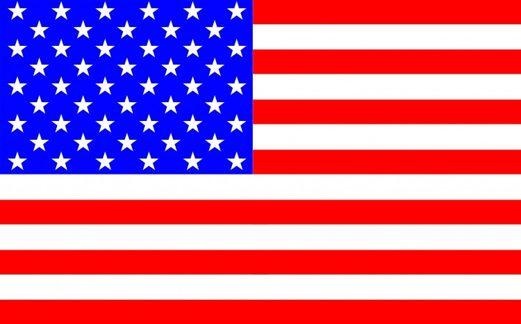 Флаг Соединённых Штатов Америки (100х200 на карабинах) - фото 1 - id-p163497079