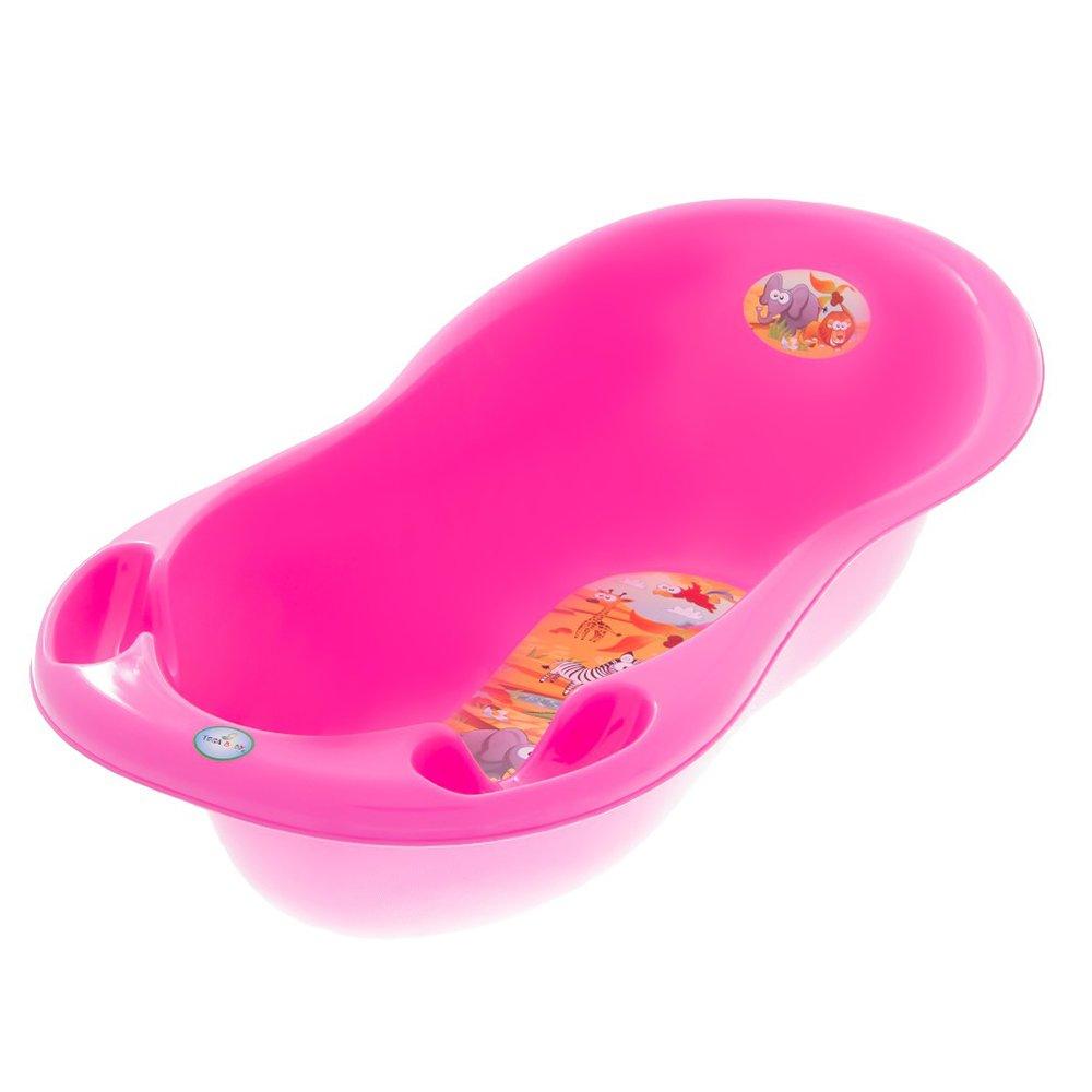 TEGA (Тега) Детская ванночка с градусником САФАРИ 102 см Розовый