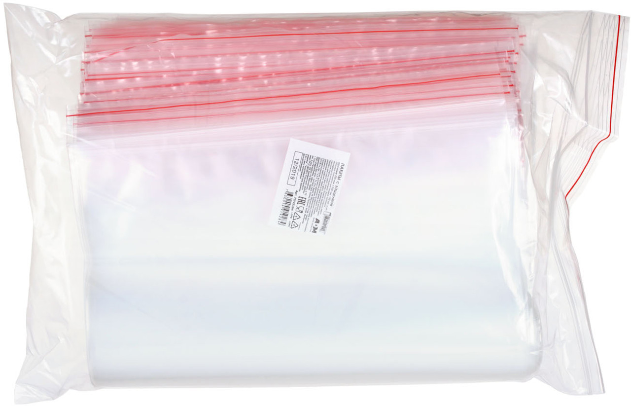 Пакет упаковочный с застежкой (ZipLock) Masterbag АДМ 250*350 мм, 100 шт., 80 мкм - фото 2 - id-p163549329