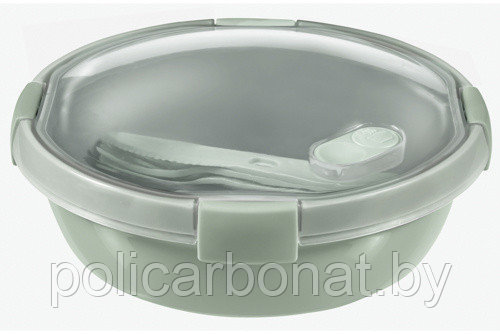 Контейнер пищевой круглый с приборами Smart eco 1л - фото 1 - id-p162854985