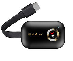 Адаптер HDMI Dongle MiraScreen G9 Plus 4K, WiFi-приемник для TV, двухдиапазонный - 2.4GHz/5GHz, черный 555754