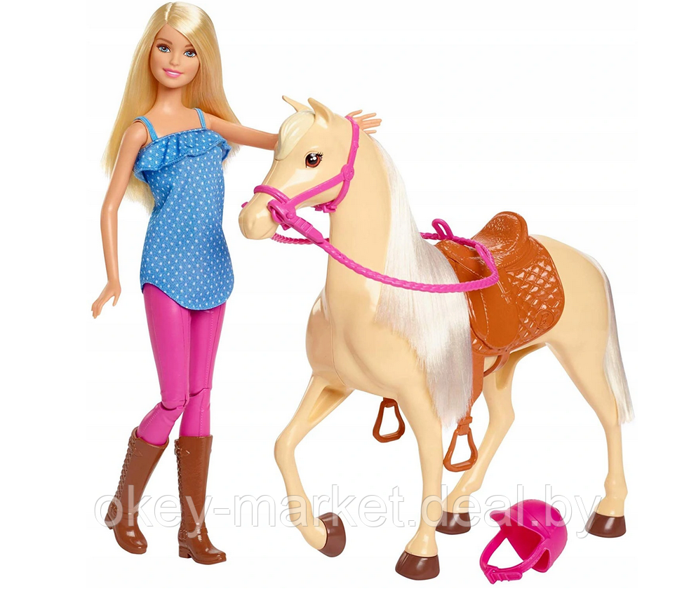 Игровой набор Кукла Barbie Наездница FXH13 - фото 1 - id-p163576472