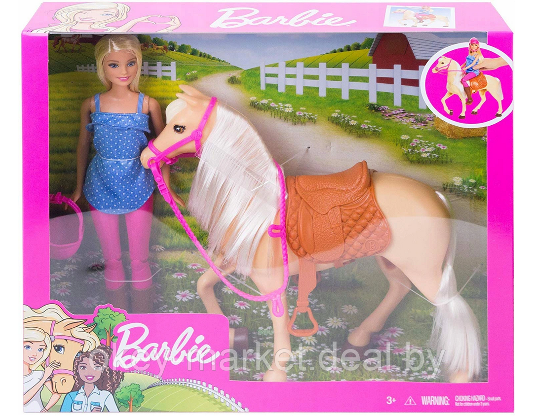 Игровой набор Кукла Barbie Наездница FXH13 - фото 3 - id-p163576472