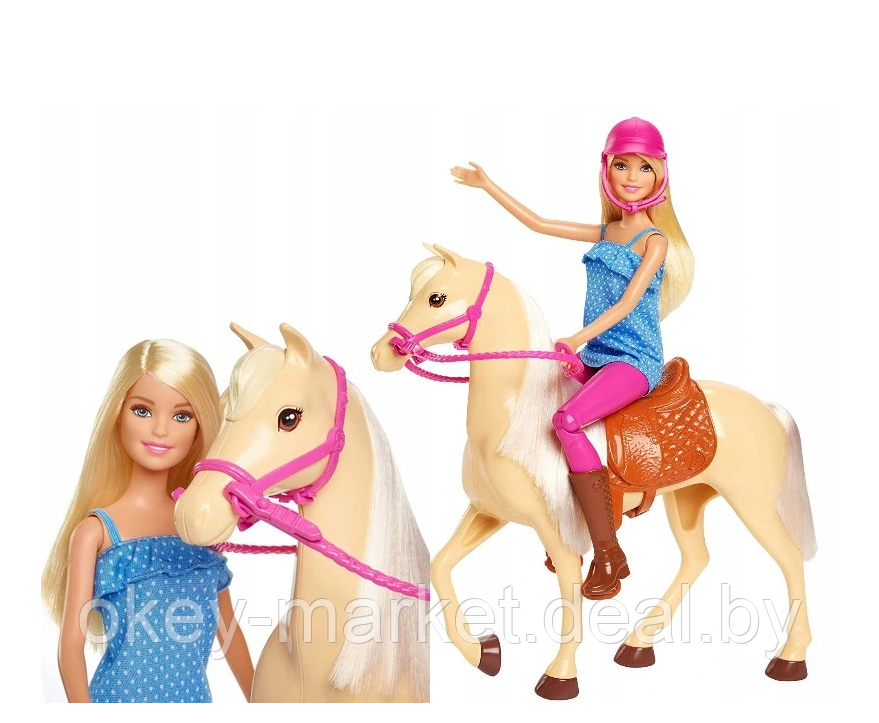 Игровой набор Кукла Barbie Наездница FXH13 - фото 4 - id-p163576472