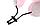 Дорожная подушка-подголовник для шеи с завязками, серо-розовая, фото 6