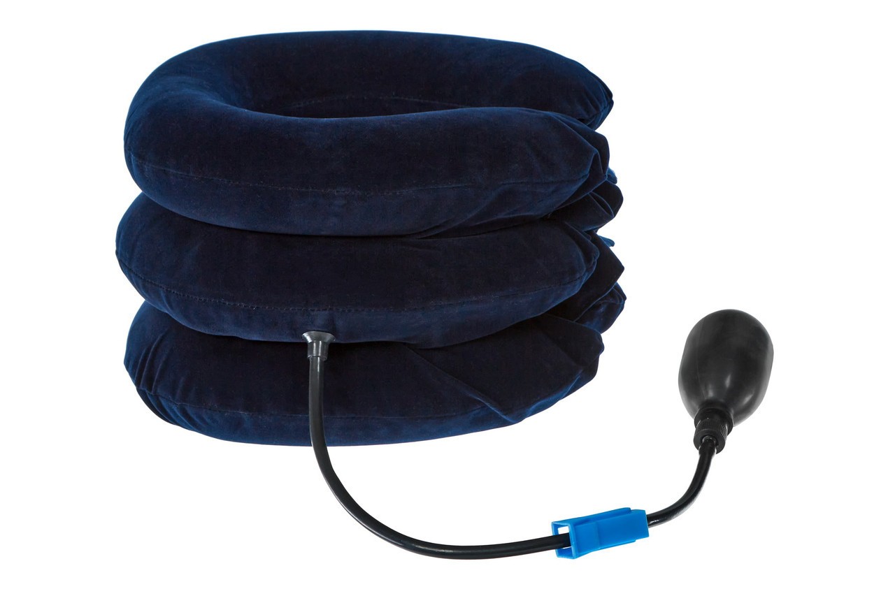 Воротник массажный надувной для шеи фиолетовый - фото 5 - id-p163592206