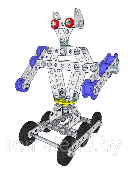 Конструктор металлический для уроков труда 3 в 1 Робот Р1, Р2, ЗПУ - фото 3 - id-p163595773