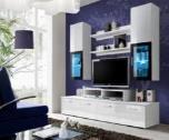 Комплект мебели для гостиной с белыми глянцевыми фасадами для современной гостиной MINI WS - фото 3 - id-p163613226
