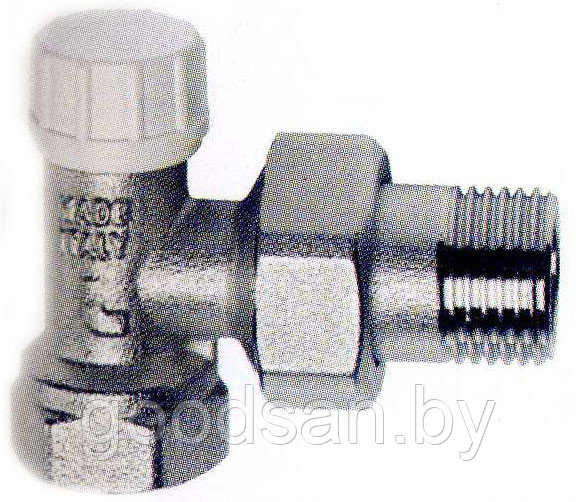 Кран радиаторный запорный (на обратку) угловой 3/4