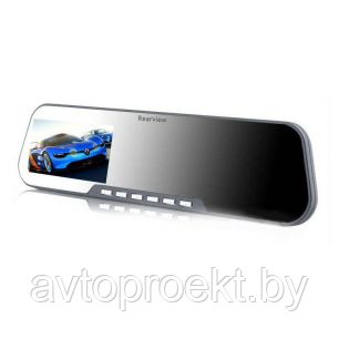 Автомобильный видеорегистратор-зеркало Rearview DVR F8 (GLK DVR-HD-128)