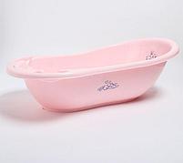 Детская ванночка Тега (Tega) 86 cм Bunnies (Кролики) Розовый, фото 3