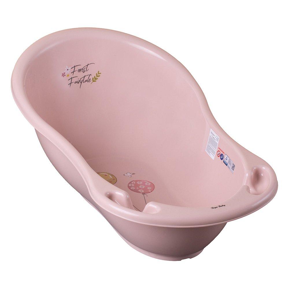 Детская ванночка Тега (Tega) 86 cм Лесная сказка Светло-Розовый