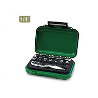Набор головок MINI 1/4" 4-13мм 13предм. 6гр. TOPTUL 26627 Набор головок MINI 1/4" 4-13мм 13предм. 6гр. TOPTUL