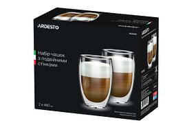 Набор чашек  с двойными стенками Ardesto AR2645G 450 мл